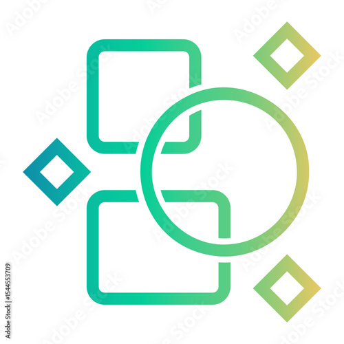 abstract Line Gradient Icon