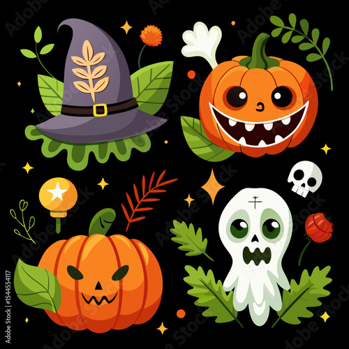 halloween seamless background