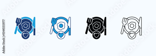 Food Icon Set Multiple Style Collection