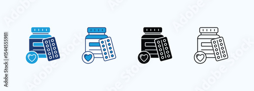 Medicine Icon Set Multiple Style Collection