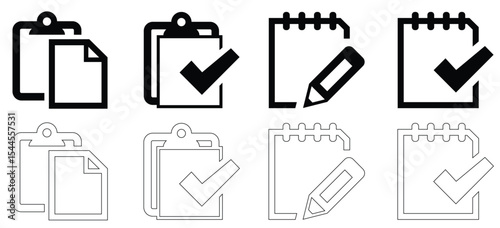 set of notpad icons for web