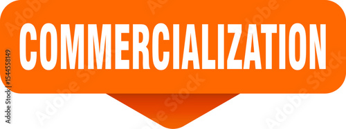 commercialization sticker. commercialization sign on transparent background