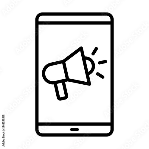 Mobile Online Marketing Digital Marketing Type Single icon