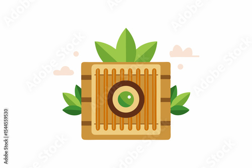 bamboo speaker nature sound waves