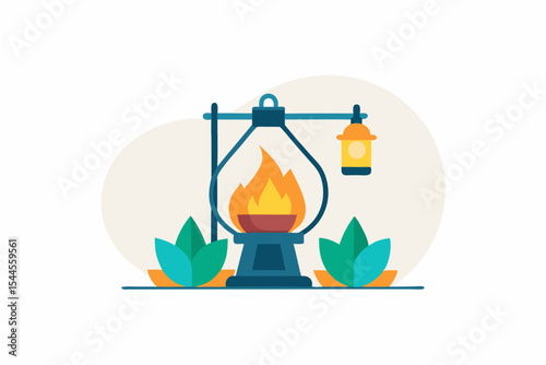 campfire reusable fire pit lantern