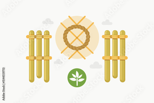 bamboo tent pegs ropes eco