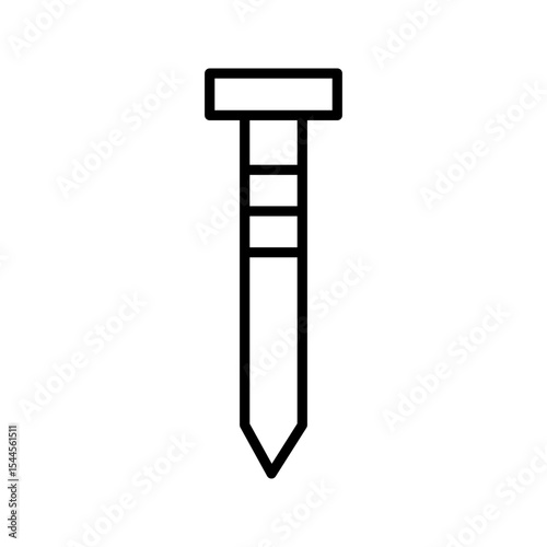Lineart Icon nails for building improvement and handyman services