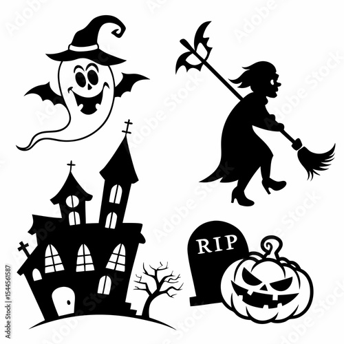 halloween vector set