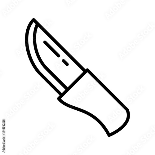 Lineart Icon utility knife for building improvement and handyman services