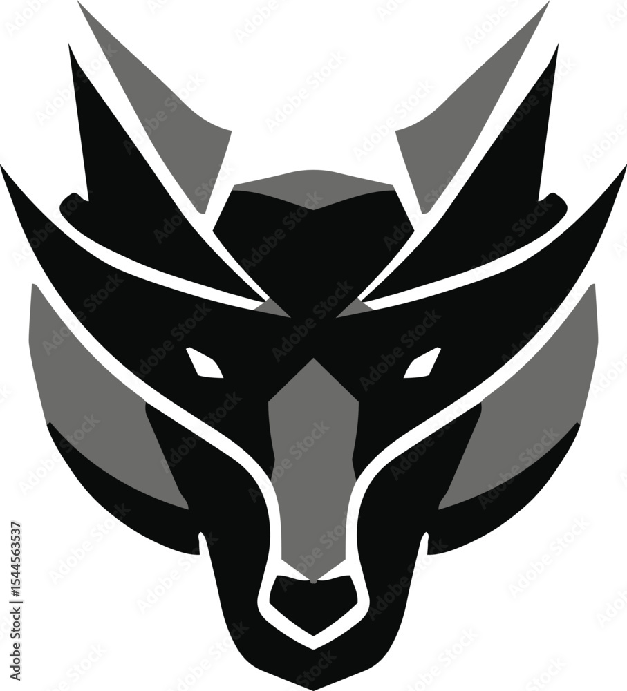 logo geometry head animal dog cat buffalo bull wolf goat deer tiger lion cow black and grey seamless modern abstract wildlife mascot vector high resolution logo geometry head animal dog cat buffalo bull wolf goat deer tiger lion cow black and grey seamless modern abstract wildlife mascot vector high resolution