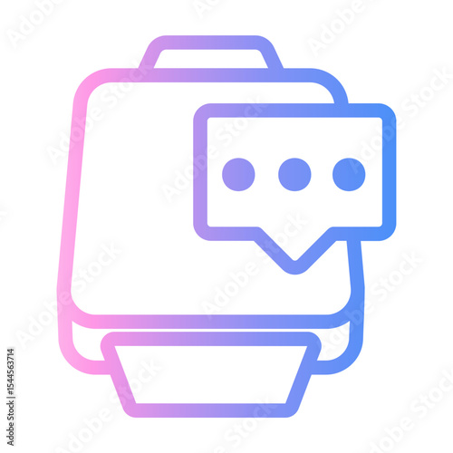 notification Line Gradient Icon