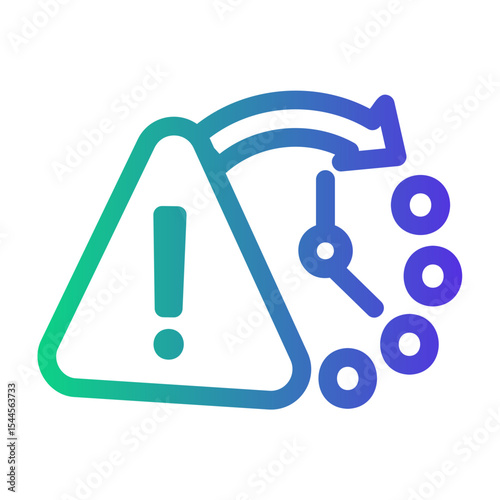 notification Line Gradient Icon