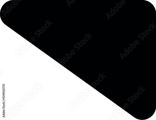 Illustration of downloadable rounded corner triangle shape vector graphic for design and creative projects use case needs vector