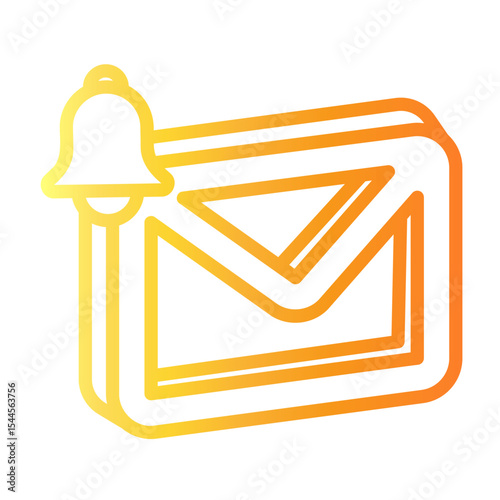 notification Line Gradient Icon