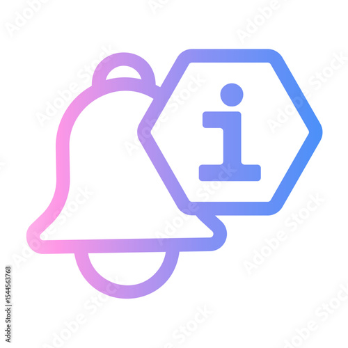 notification Line Gradient Icon