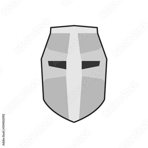 knight helmet illustration icon