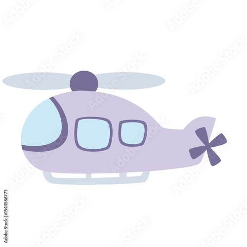 A colorful helicopter, an aircraft designed for aerial transport, perfect for air travel and emergency services.
