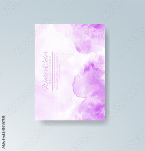 Cards with watercolor background. Design for your cover, date, postcard, banner, logo.