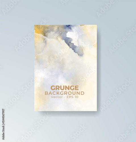 Cards with watercolor background. Design for your cover, date, postcard, banner, logo.