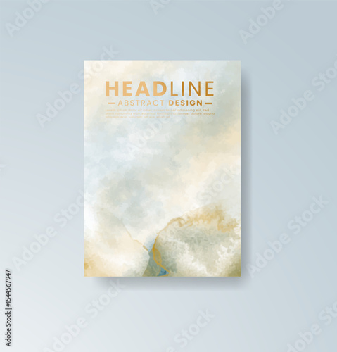 Cards with watercolor background. Design for your cover, date, postcard, banner, logo.