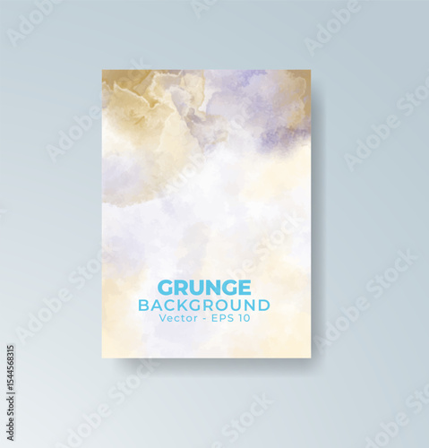 Cards with watercolor background. Design for your cover, date, postcard, banner, logo.