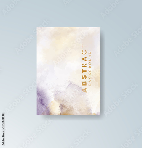 Cards with watercolor background. Design for your cover, date, postcard, banner, logo.
