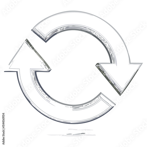 Rounded Refresh Icon Outline
