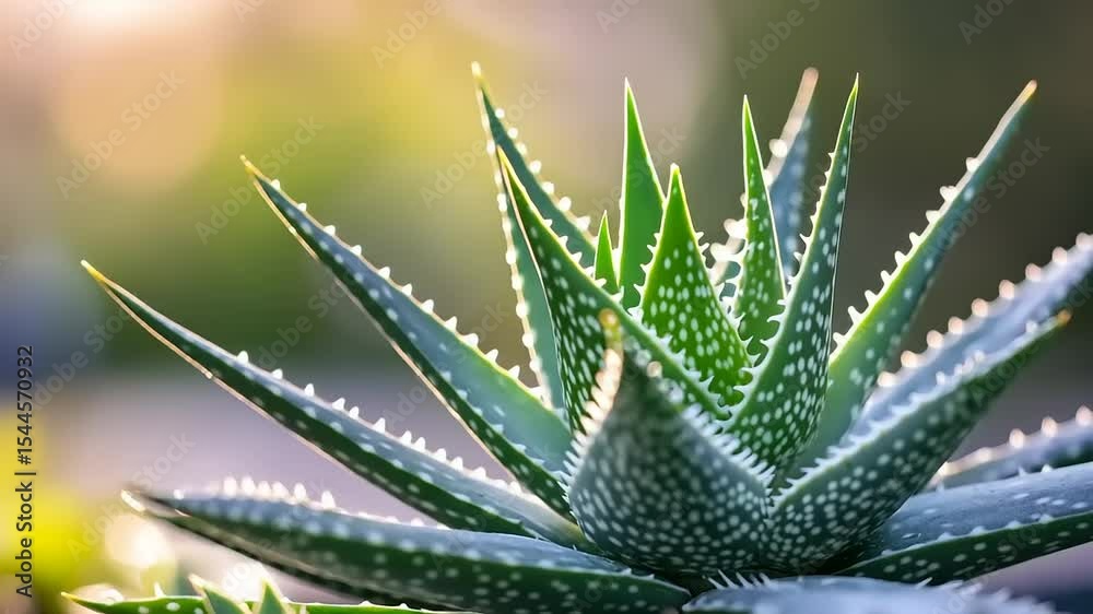 Close-up of a succulent plant with spiky leaves. Close-up of a succulent plant with spiky leaves.