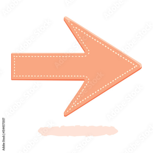 Peach Indicator Arrow
