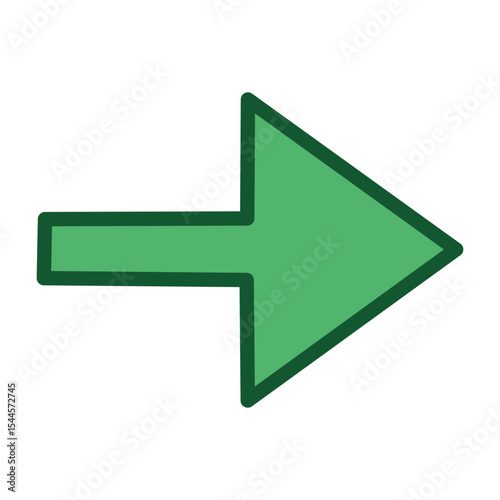 Green Arrow Direction Marker
