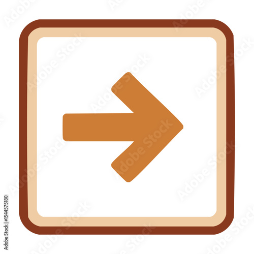 Geometric Square Arrow
