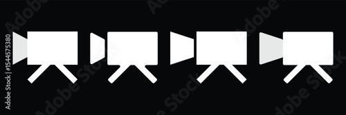 video camera glyph icon