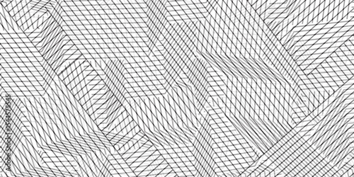 abstract black white stripe line. geometric triangle texture background. hexagon pattern. vector modern
