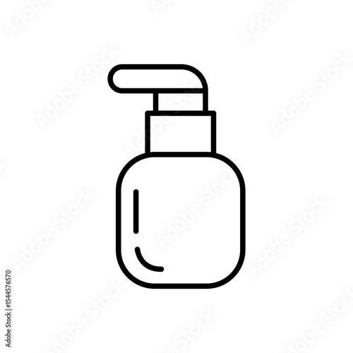 Lineart Icon nail polish beauty accessories for salon branding