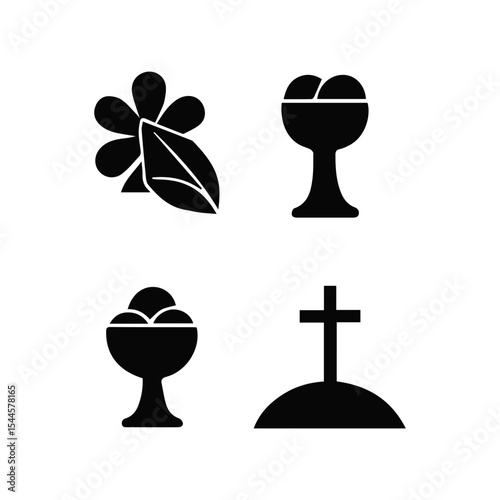 Easter Religion Black Vector Icon