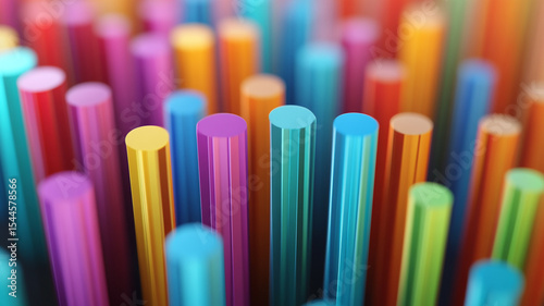 colorful straws background