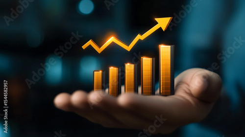 business graph showing growth