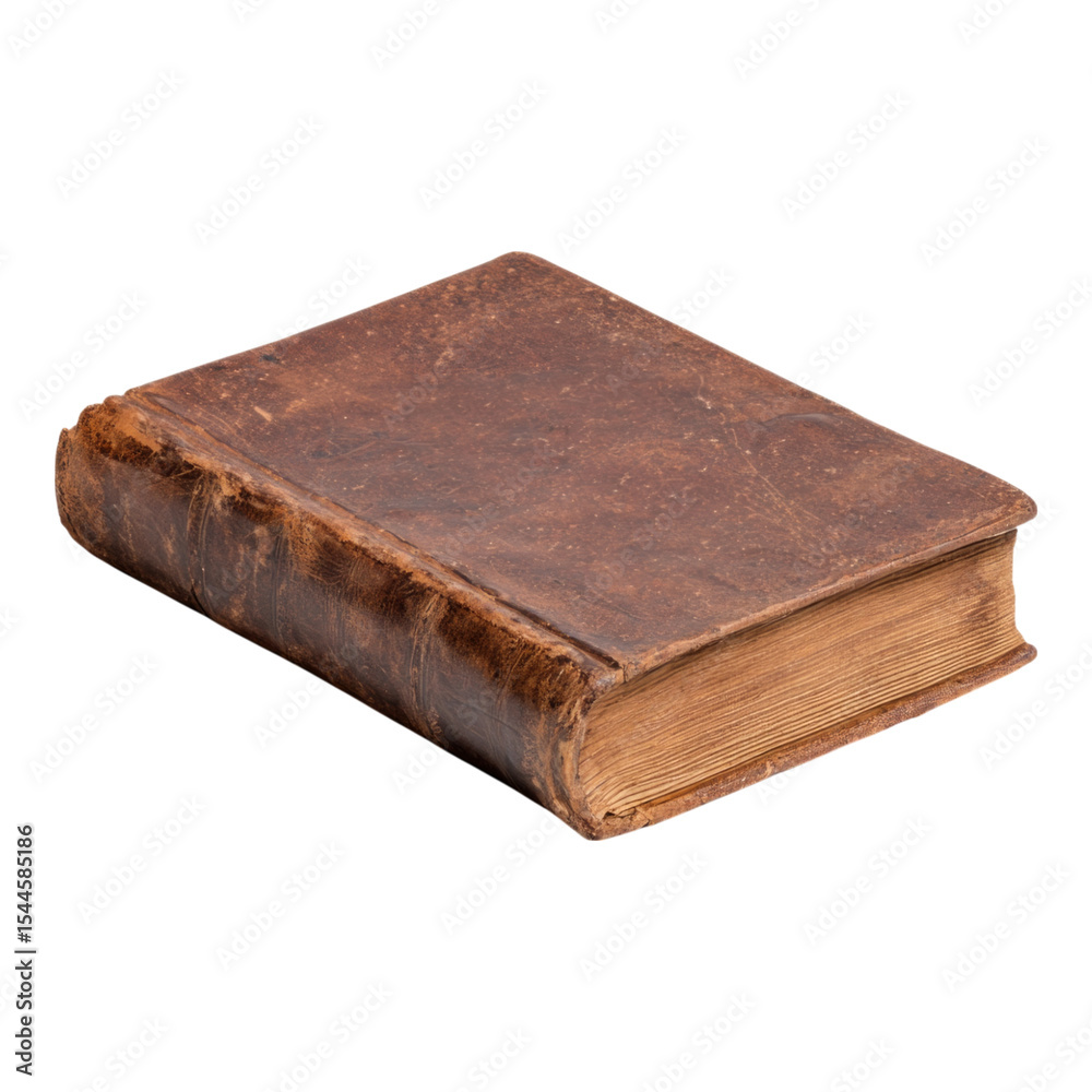 Obraz premium Isolated Antique Book on Transparent Background for Creative Projects