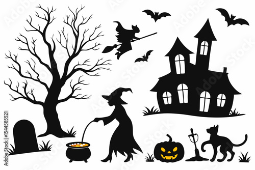 halloween background with pumpkin