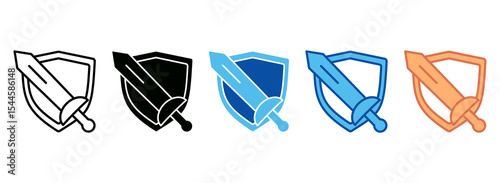 Role Playing Icon Set Multiple Style Collection