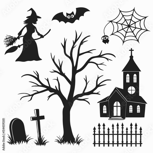 set of halloween icons