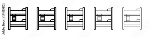 Bunk bed icon. graphic icon design template