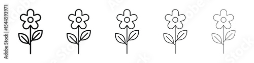 Flower icon. graphic icon design template