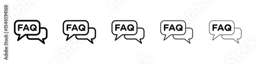FAQ icon. graphic icon design template