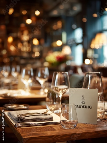 Glassware and Cutlery with Policy Card