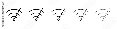 Wifi speed icon filled flat sign concept for web design.