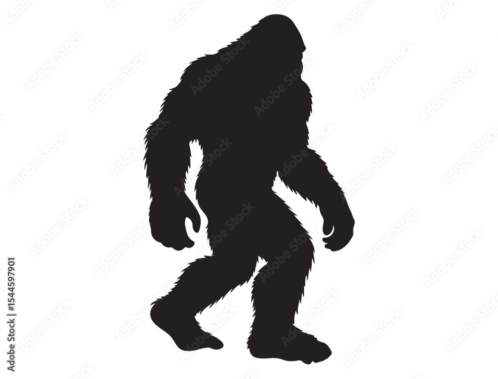 Fototapeta premium Bigfoot Silhouette