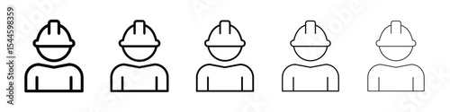 User helmet safety icon filled flat sign concept for web design.