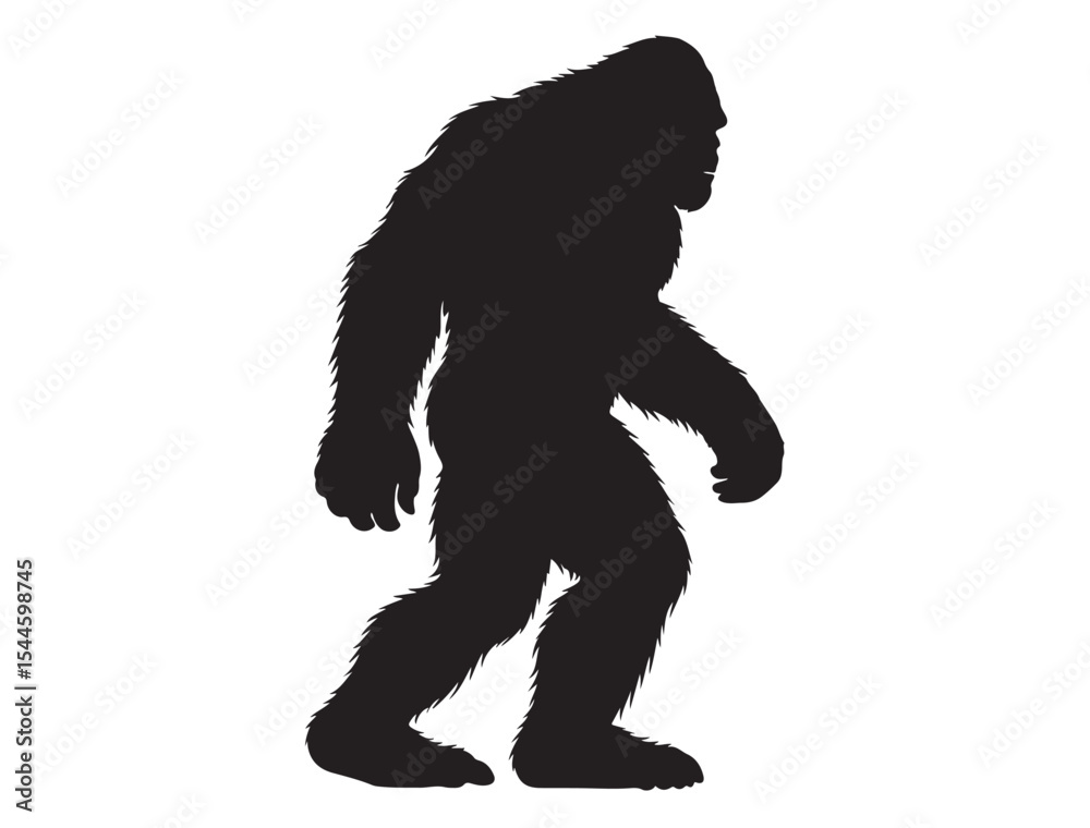 Fototapeta premium Bigfoot Silhouette