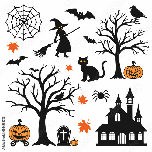 halloween vector set